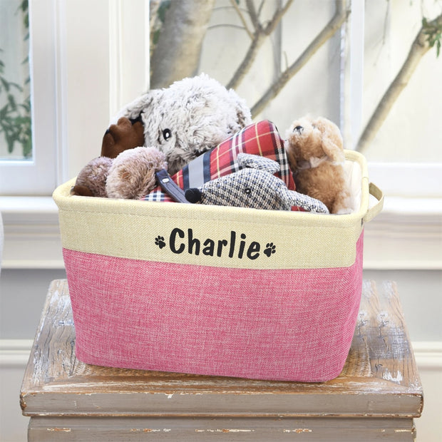 Personalized Dog Toys Storage Baskets - marteum